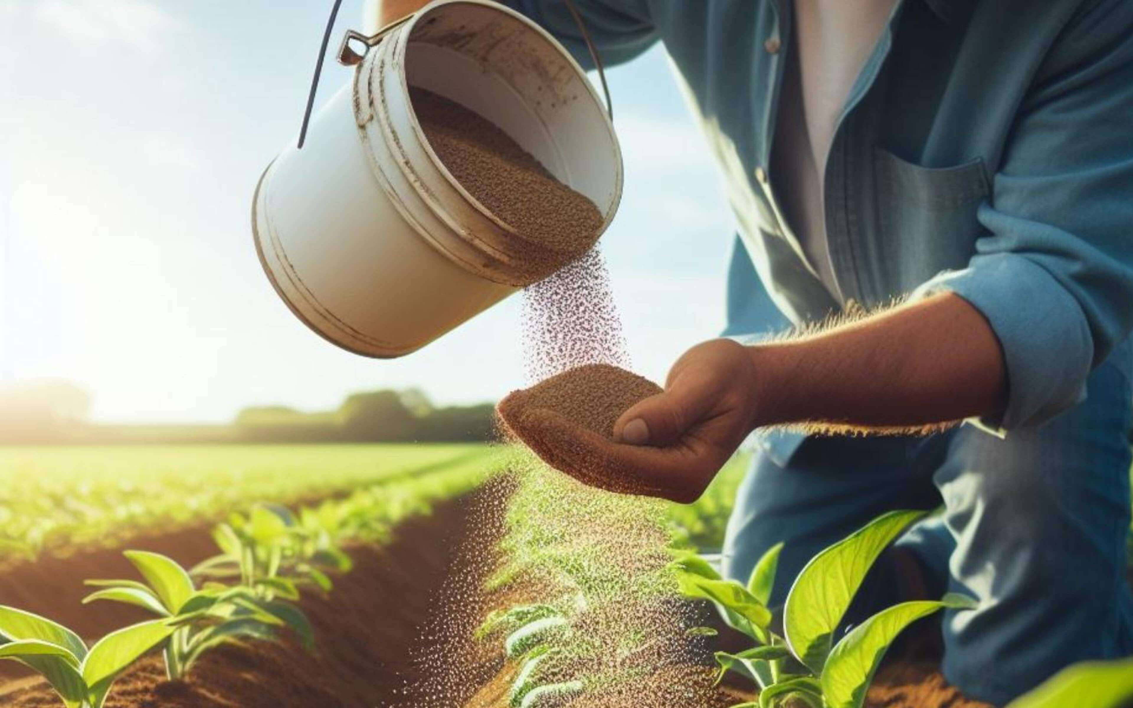 Fertilización de sembradíos.